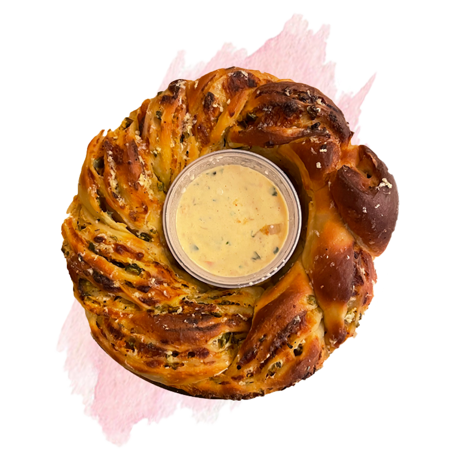 Jalapeño & 3 Cheese Babka Wreath