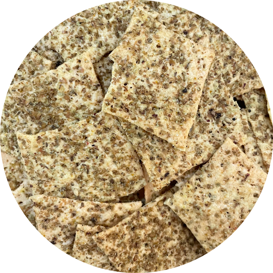 Za'atar Sourdough Crackers